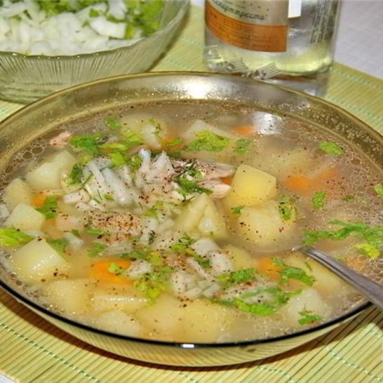 Рецепт ухи из красной рыбы