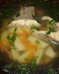 Уха из щуки и филе сома