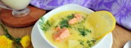 уха по-фински со сливками с лососем. Шаг 7