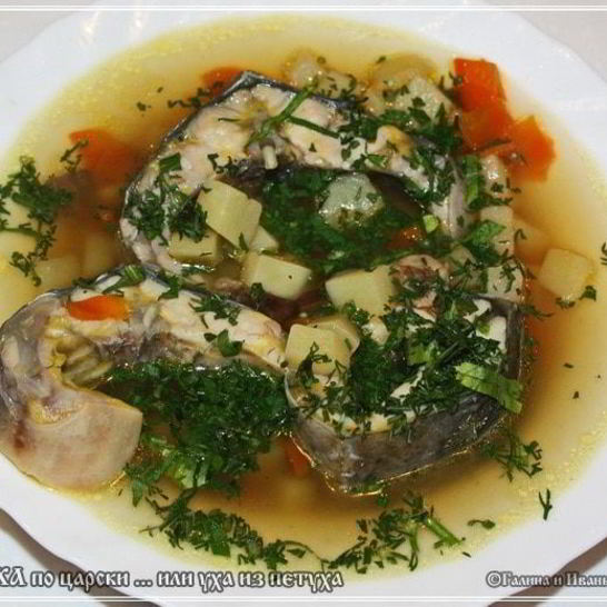 Рецепт ухи по-царски из петуха