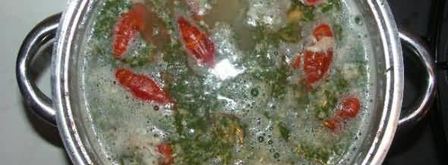 уха с раками и икрой. Шаг 24