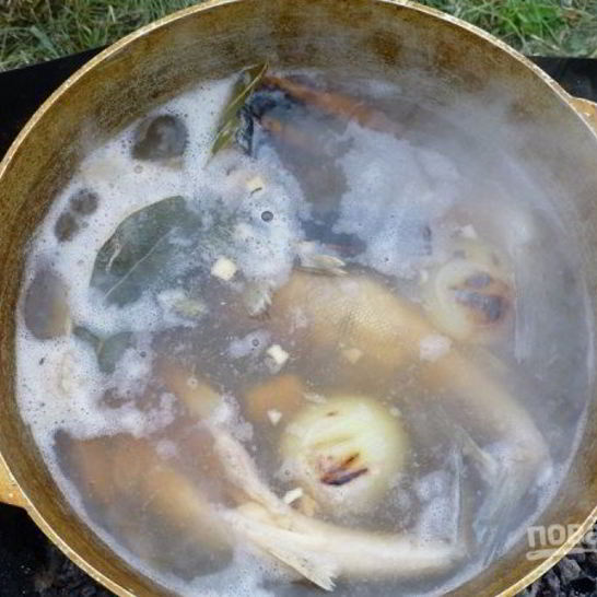 Рецепт ухи в казане