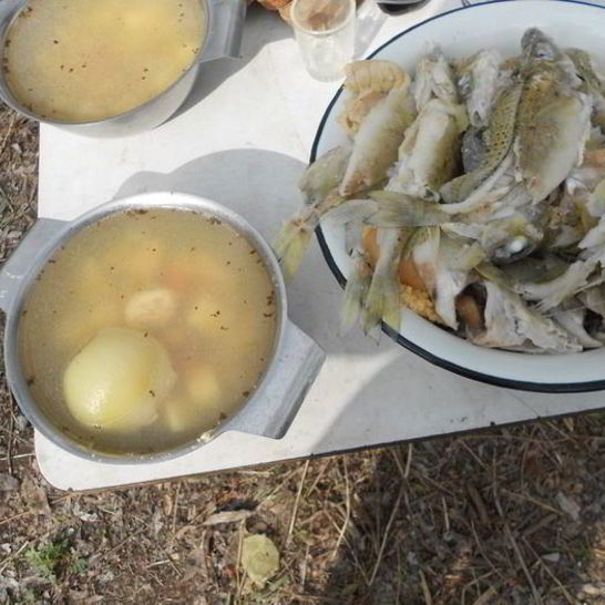 Рецепт ухи возле реки