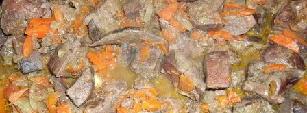 блинчики, фаршированные печеночной начинкой. Шаг 3