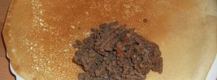 блинчики, фаршированные печеночной начинкой. Шаг 5