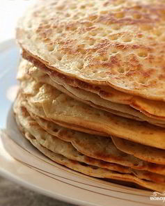 Блинчики на молоке воздушные