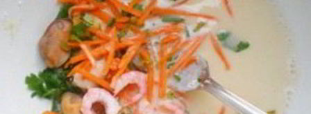 блинчики с морепродуктами. Шаг 4