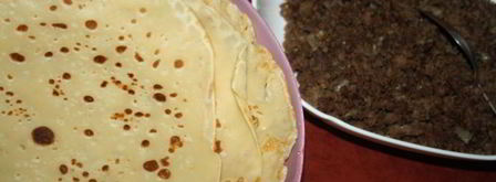 блинчики с начинкой из говядины и легкого. Шаг 5