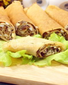 Блины с грибной начинкой