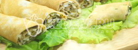 блины с грибной начинкой. Шаг 12