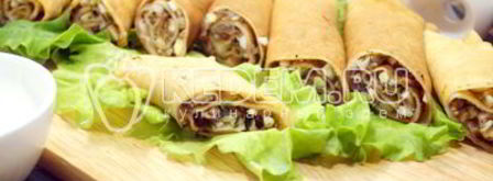 блины с грибной начинкой. Шаг 13