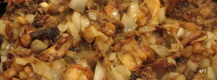 блины с курицей, грибами и сыром. Шаг 4