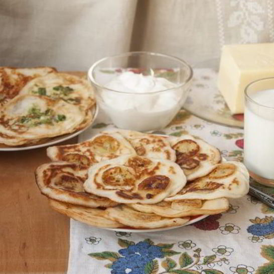 Рецепт блинов с припеком