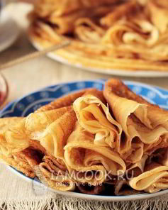 Быстрые блины на молоке