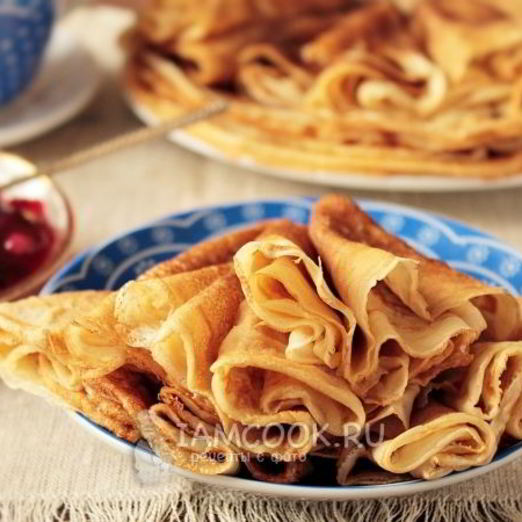 Быстрые блины на молоке