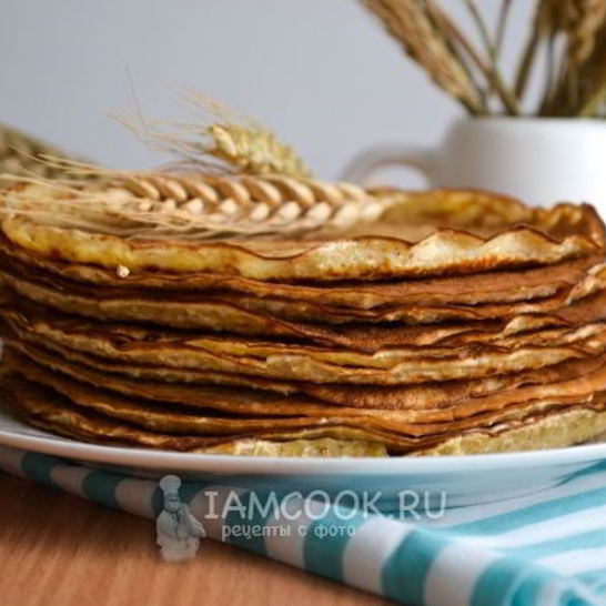 Рецепт диетических овсяных блинов