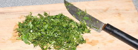 голландские блинчики с сыром и зеленью. Шаг 3