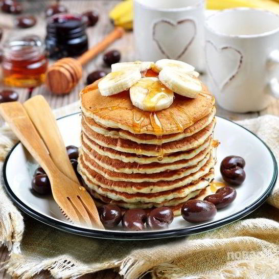 Рецепт панкейков без яиц