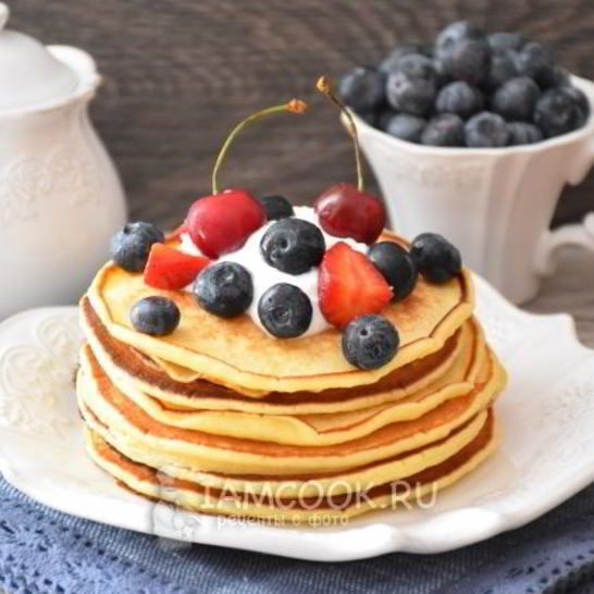Рецепт панкейков на ряженке