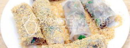 рисовые блинчики с грибами. Шаг 8