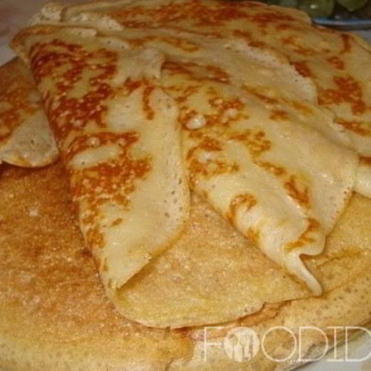 Заварные блины на воде