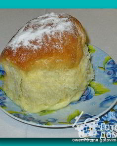 Булочки Buchteln со сливками