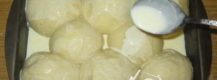 булочки buchteln со сливками. Шаг 6