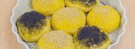 булочки ромашка с маком и кунжутом. Шаг 18