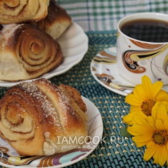 Рецепт булочек с корицей из дрожжевого теста