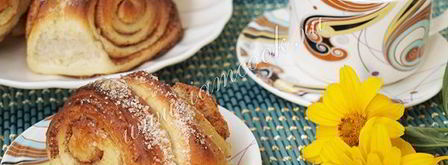 булочки с корицей из дрожжевого теста. Шаг 14