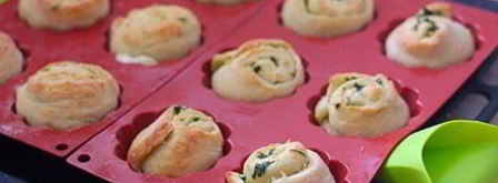 сырные булочки с чесноком и базиликом. Шаг 11