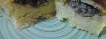 тыквенно-чесночные пампушки с мясной начинкой. Шаг 16