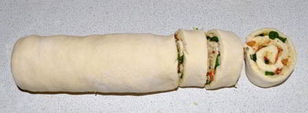 закусочные булочки с беконом и сыром. Шаг 5