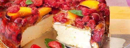 домашний чизкейк с творогом и желе. Шаг 7