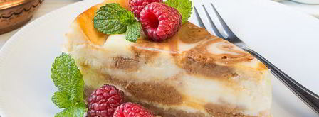 карамельный мраморный чизкейк. Шаг 18