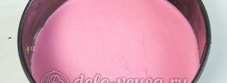 клубничный чизкейк с творогом без выпечки. Шаг 9