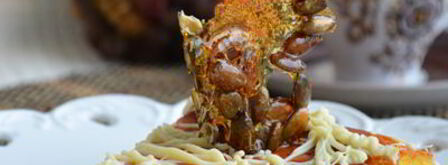 тыквенный чизкейк с белым шоколадом. Шаг 6