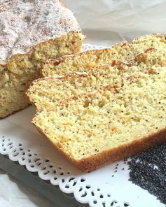 Апельсиновый кекс с маком без муки