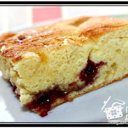 Рецепт кекса с яблочным муссом