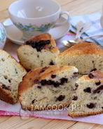 Кекс с ягодами и лавандой