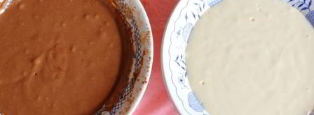 кекс зебра на сметане. Шаг 15