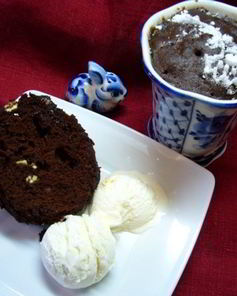 Кофейный кекс в микроволновке