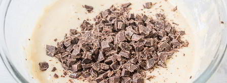 кунжутно-банановый кекс с шоколадом. Шаг 6