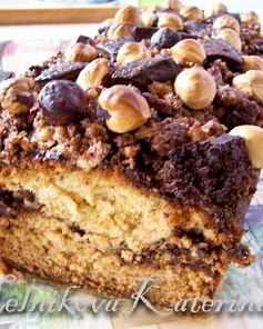 Нью-Йоркский орехово-шоколадный кекс