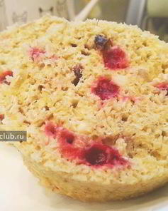 Овсяный микроволновый капкейк