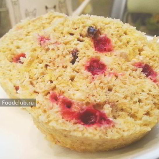 Рецепт овсяного микроволнового капкейка