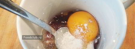 овсяный микроволновый капкейк. Шаг 4