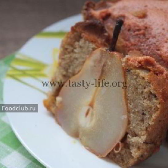 Рецепт пряного кекса с грушами