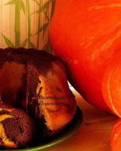 Шоколадно-тыквенный кекс
