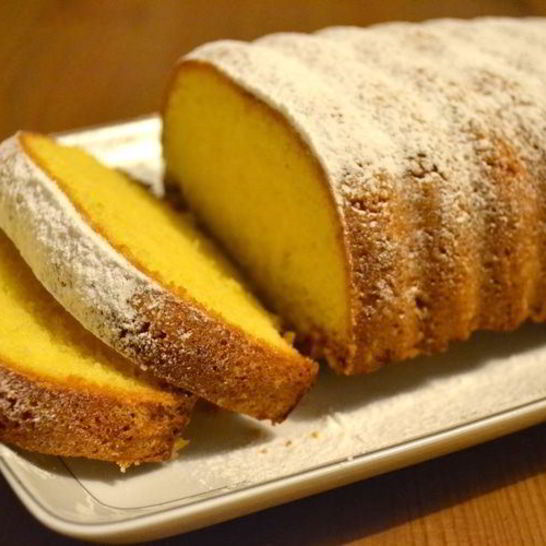 Рецепт желтенького итальянского кекса с кукурузной мукой